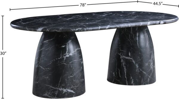 Cosenza Marble Finish Indoor / Outdoor Concrete Dining Table
