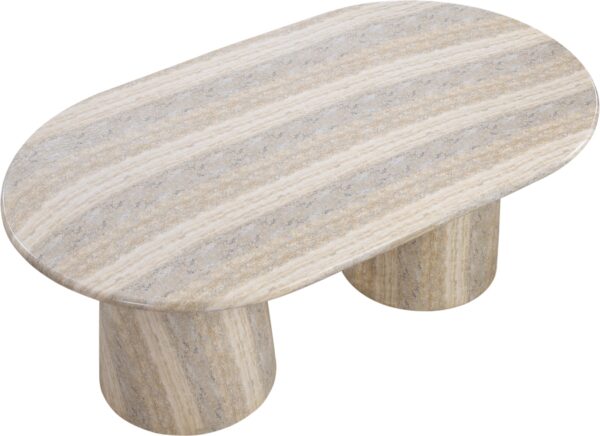 Cosenza Travertine Finish Indoor / Outdoor Concrete Dining Table