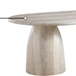 Cosenza Travertine Finish Indoor / Outdoor Concrete Dining Table