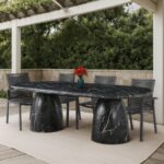 Cosenza Marble Finish Indoor / Outdoor Concrete Dining Table