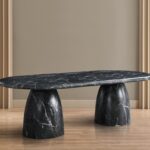 Cosenza Marble Finish Indoor / Outdoor Concrete Dining Table