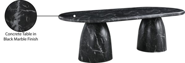 Cosenza Marble Finish Indoor / Outdoor Concrete Dining Table