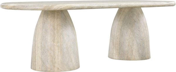 Cosenza Travertine Finish Indoor / Outdoor Concrete Dining Table