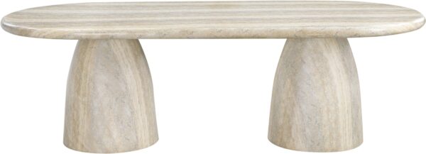 Cosenza Travertine Finish Indoor / Outdoor Concrete Dining Table