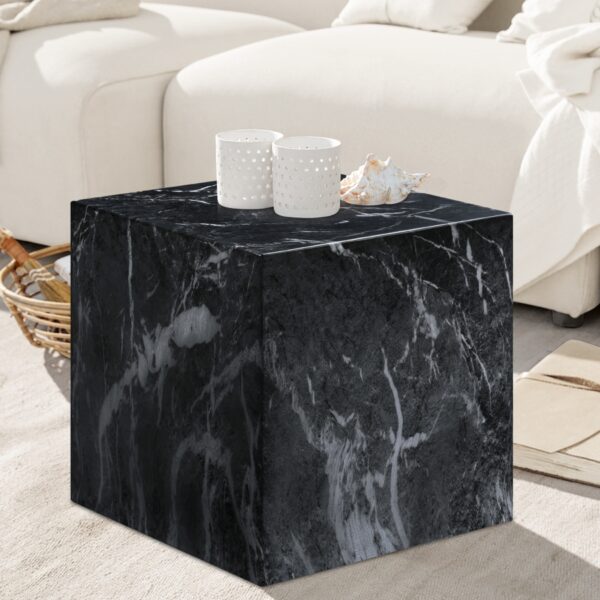 Piazza Marble Finish Indoor / Outdoor Concrete End Table