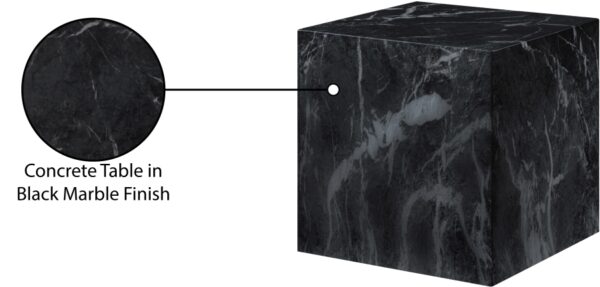 Piazza Marble Finish Indoor / Outdoor Concrete End Table