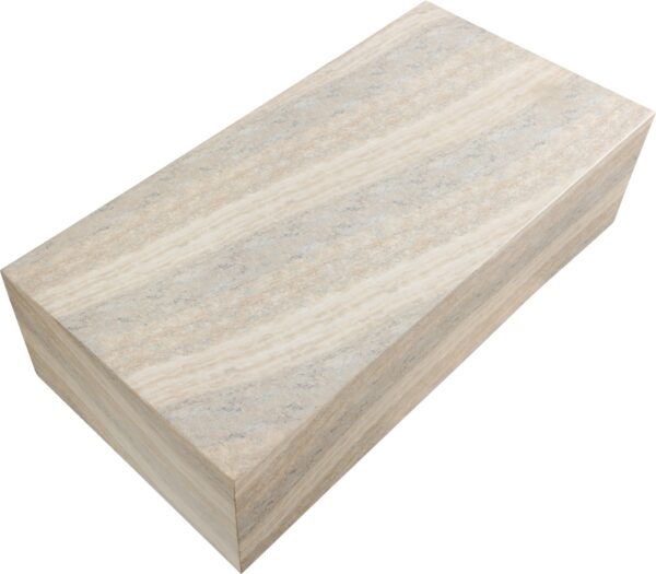 Piazza Travertine Finish Indoor/Outdoor Concrete Coffee Table