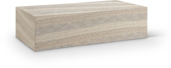 Piazza Travertine Finish Indoor/Outdoor Concrete Coffee Table
