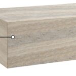 Piazza Travertine Finish Indoor/Outdoor Concrete Coffee Table