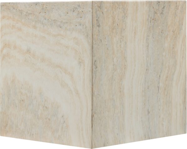 Piazza Travertine Finish Indoor / Outdoor Concrete End Table