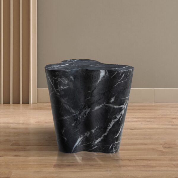 Monza Concrete And Fiberglass Indoor / Outdoor Patio End Table / Side Table