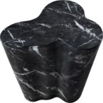 Monza Concrete And Fiberglass Indoor / Outdoor Patio End Table / Side Table