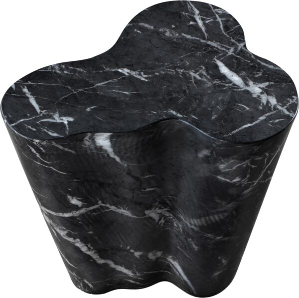Monza Concrete And Fiberglass Indoor / Outdoor Patio End Table / Side Table
