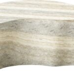 Monza Travertine Finish Indoor/Outdoor Concrete Coffee Table