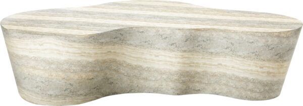 Monza Travertine Finish Indoor/Outdoor Concrete Coffee Table