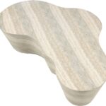 Monza Travertine Finish Indoor/Outdoor Concrete Coffee Table