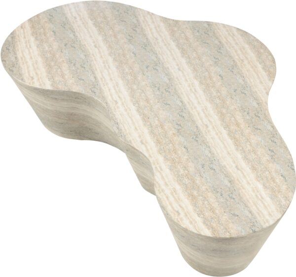 Monza Travertine Finish Indoor/Outdoor Concrete Coffee Table