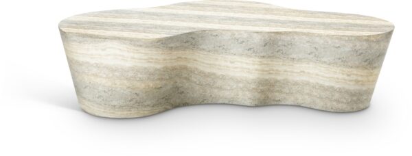 Monza Travertine Finish Indoor/Outdoor Concrete Coffee Table