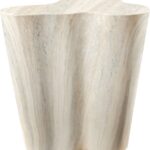 Monza Travertine Finish Indoor / Outdoor Concrete End / Side Table