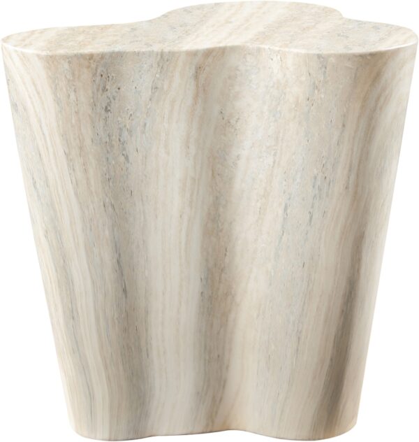 Monza Travertine Finish Indoor / Outdoor Concrete End / Side Table