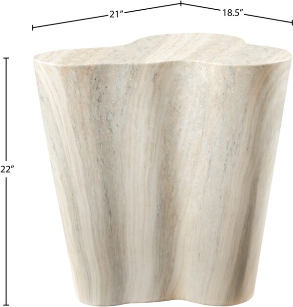 Monza Travertine Finish Indoor / Outdoor Concrete End / Side Table