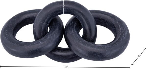 Rings Marble Decorative Chain Links