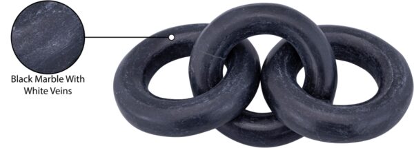 Rings Marble Decorative Chain Links