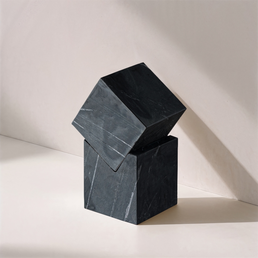 Quad Marble Decorative Cube