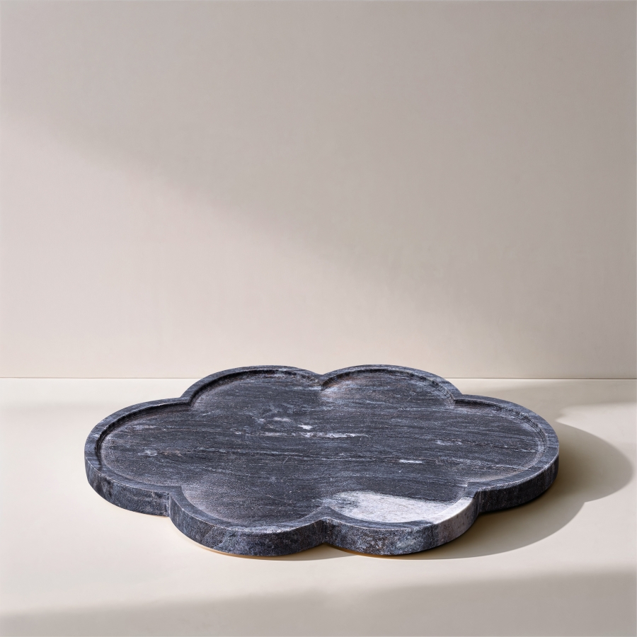 Rimini Marble Clover Shaped Tray