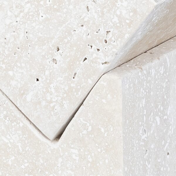 Quad Travertine Decorative Cube