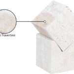 Quad Travertine Decorative Cube