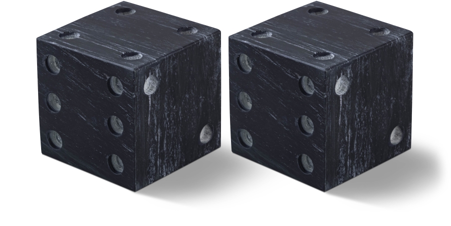 Dice Marble Decorative Dice