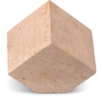 Block Travertine Decorative Cube