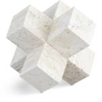 Jack Travertine Decorative Jack Object