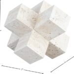 Jack Travertine Decorative Jack Object