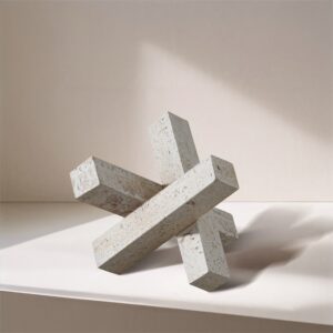 Stix Travertine Decorative Object