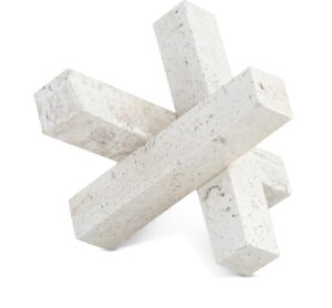 Stix Travertine Decorative Object