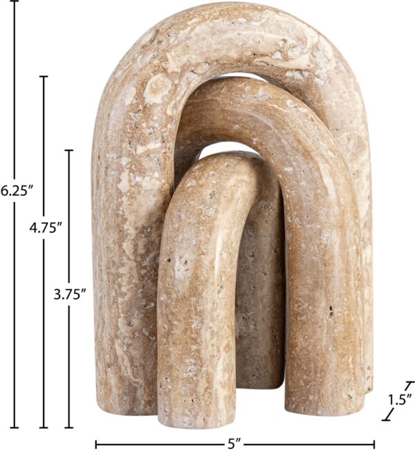 Arco Travertine Decorative 3pc. Object
