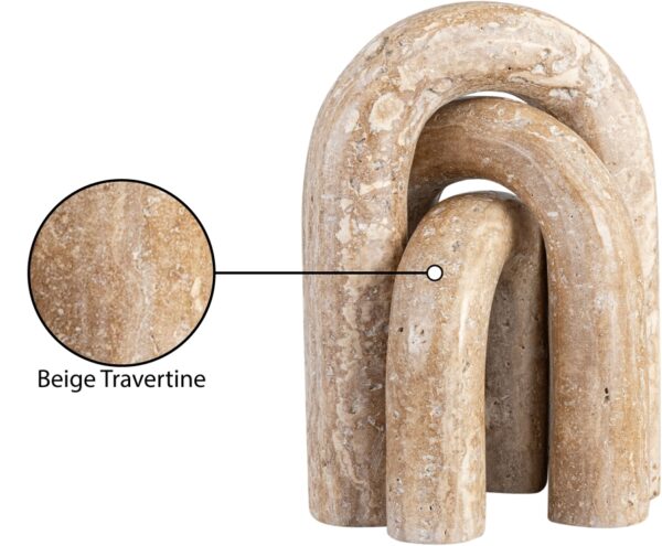 Arco Travertine Decorative 3pc. Object