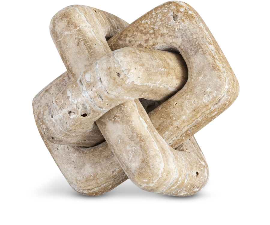 Bond Travertine Decorative Knot