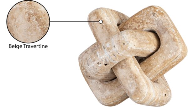 Bond Travertine Decorative Knot