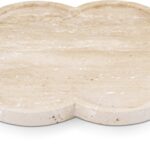 Rimini Travertine Clover Shaped Tray