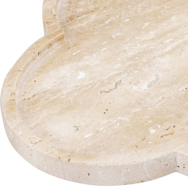 Rimini Travertine Clover Shaped Tray