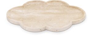 Rimini Travertine Clover Shaped Tray