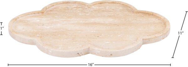 Rimini Travertine Clover Shaped Tray