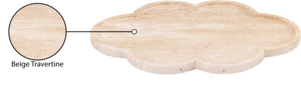 Rimini Travertine Clover Shaped Tray