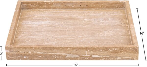 Barletta Travertine Square Tray