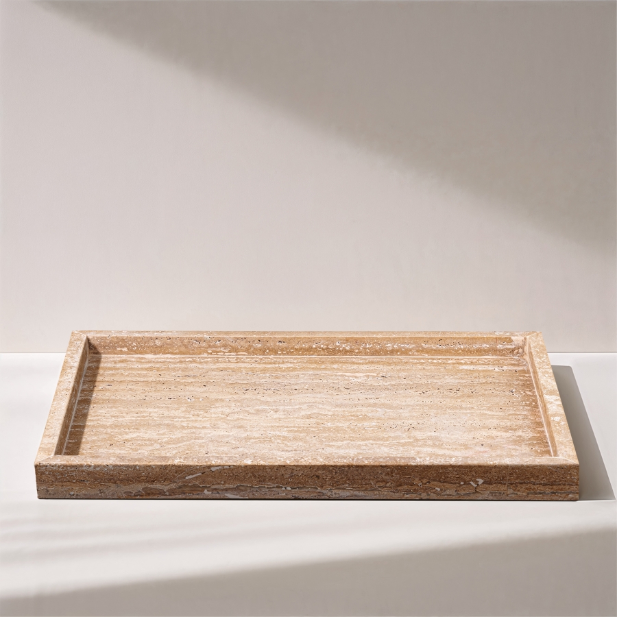Barletta Travertine Rectangular Tray