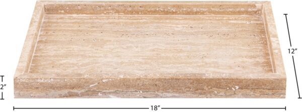 Barletta Travertine Rectangular Tray