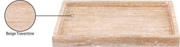 Barletta Travertine Rectangular Tray